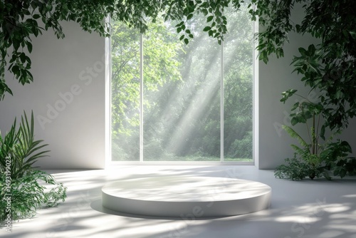 Indoor Minimalist Greenery Space