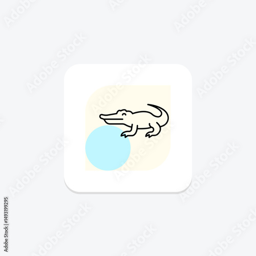 Alligator, vector, pixel perfect, illustrator file
