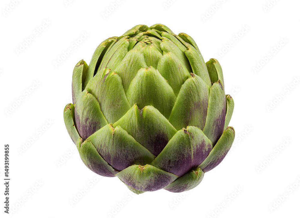 Fototapeta premium Green artichoke isolated