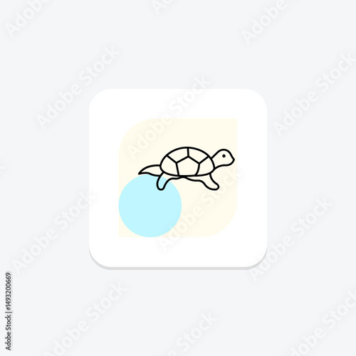 Pond Turtle, vector, pixel perfect, illustrator file