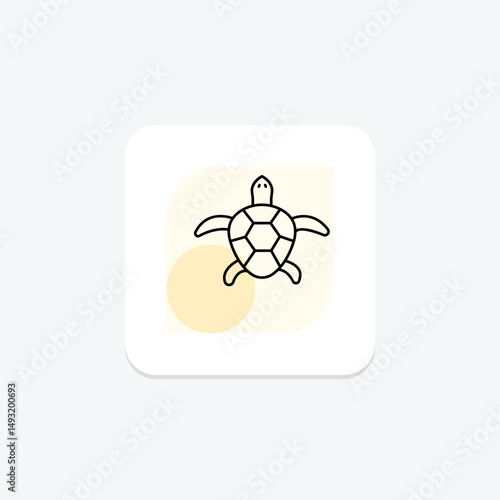 Map Turtle, vector, pixel perfect, illustrator file