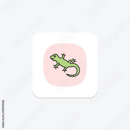 Crested Gecko, vector, pixel perfect, illustrator file