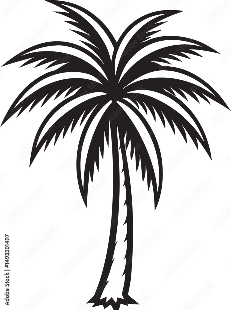 Obraz premium silhouette of palm tree