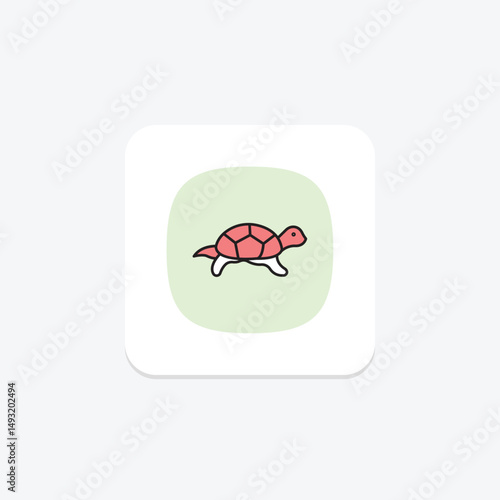 Pond Turtle, vector, pixel perfect, illustrator file