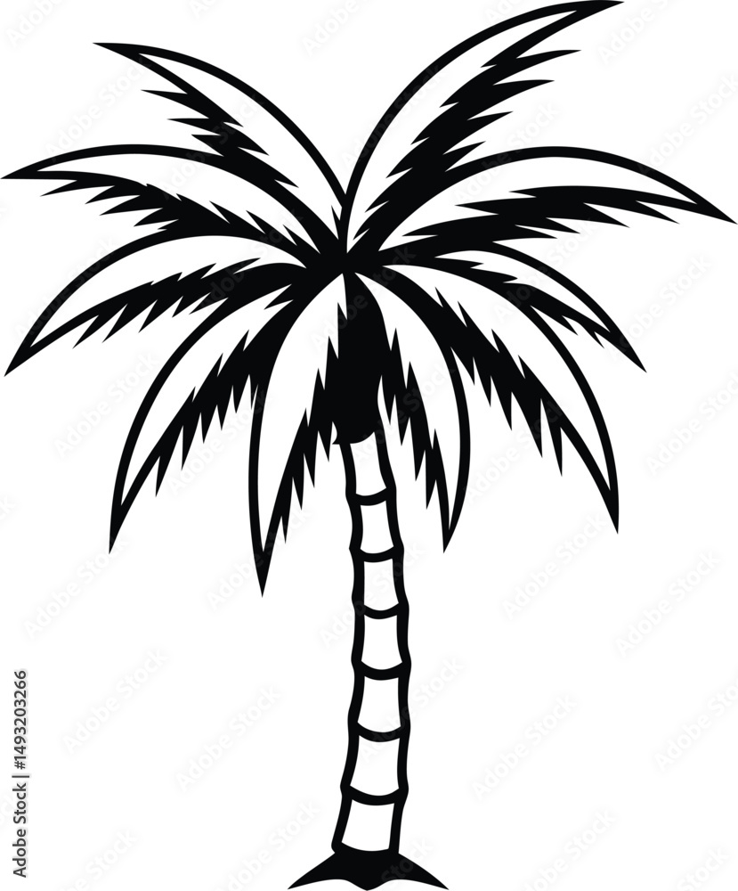 Fototapeta premium palm tree silhouette
