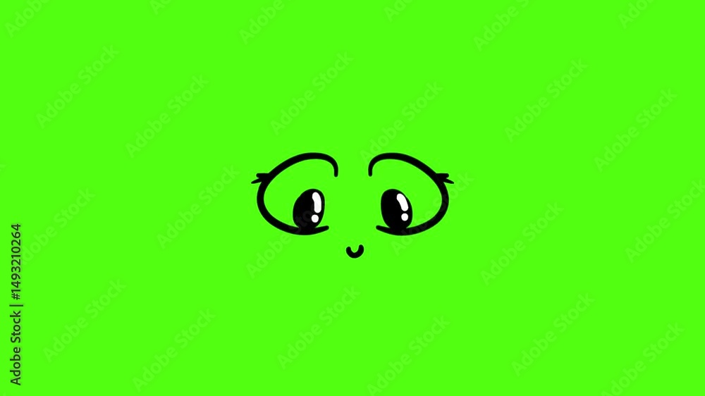 Laughing Cartoon Face Animation on Green Screen Laughing Cartoon Face Animation on Green Screen