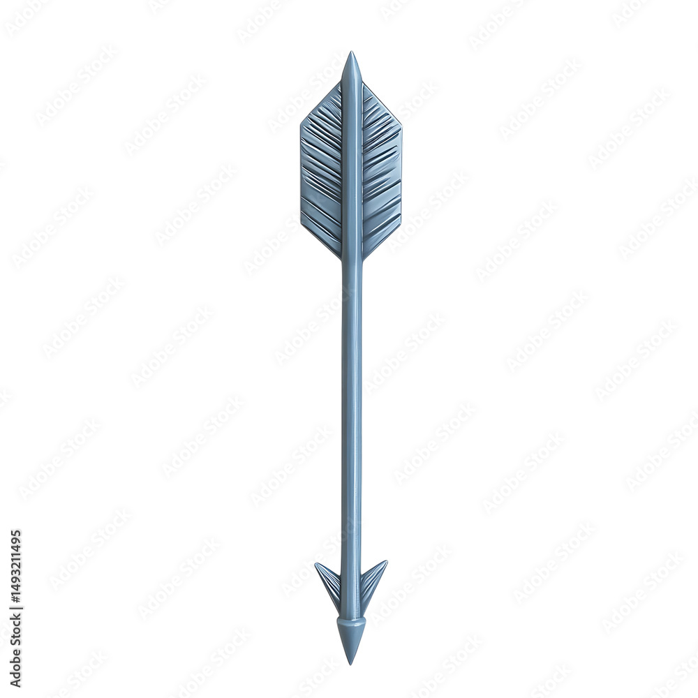 Sleek Arrow with Nuanced Subtle Textures in Cool Bl Isolated on Transparent Background Sleek Arrow with Nuanced Subtle Textures in Cool Bl Isolated on Transparent Background