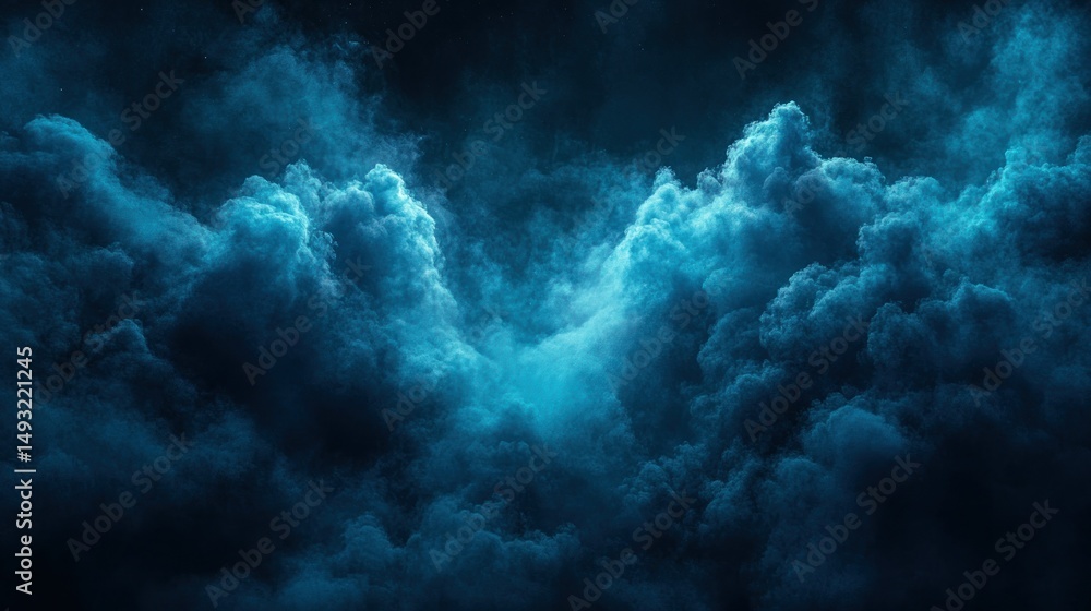 Dark, stormy clouds fill the night sky Dark, stormy clouds fill the night sky