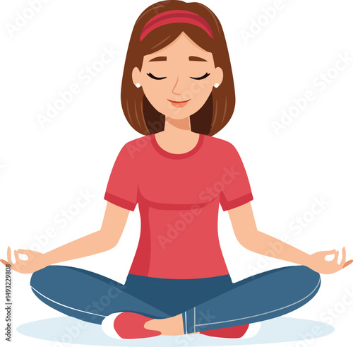girl in yoga pose