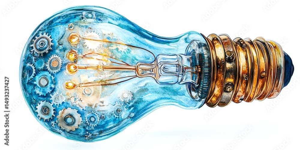Clipart watercolor illustration with isolated white background