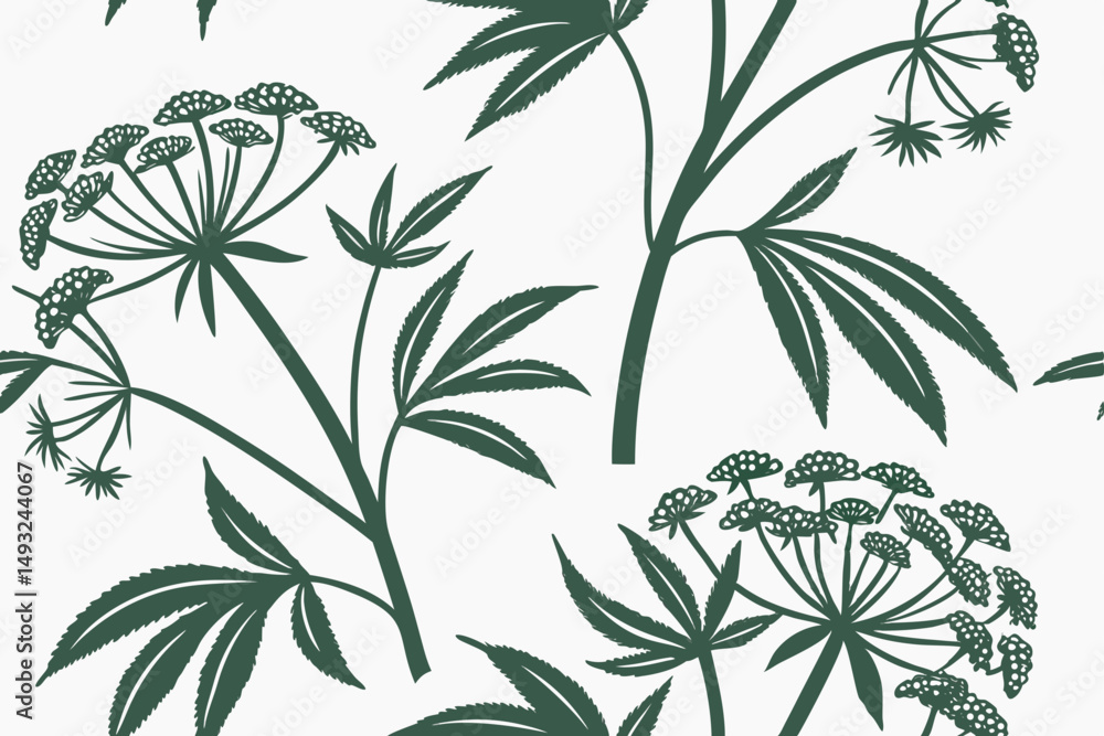 Fototapeta premium seamless floral pattern