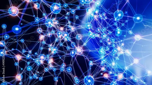 Glowing abstract neural network visualizing interconnected neurons, synapses, and brain activity, representing medical research, AI, neuroscience, and futuristic technology concepts.