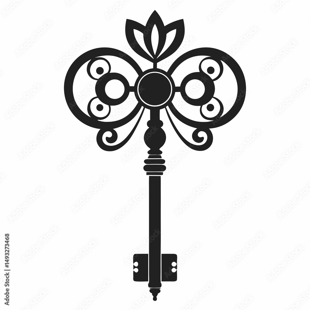 Obraz premium vintage fan silhouette