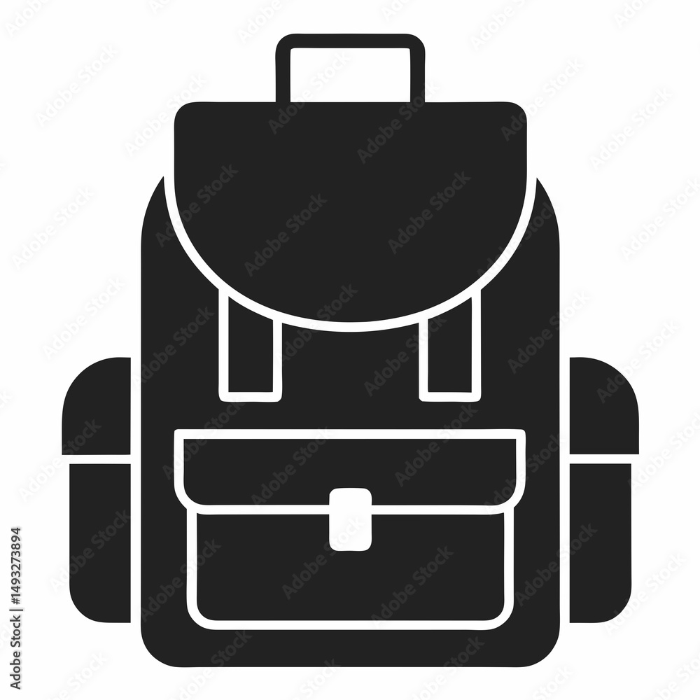Fototapeta premium black suitcase icon
