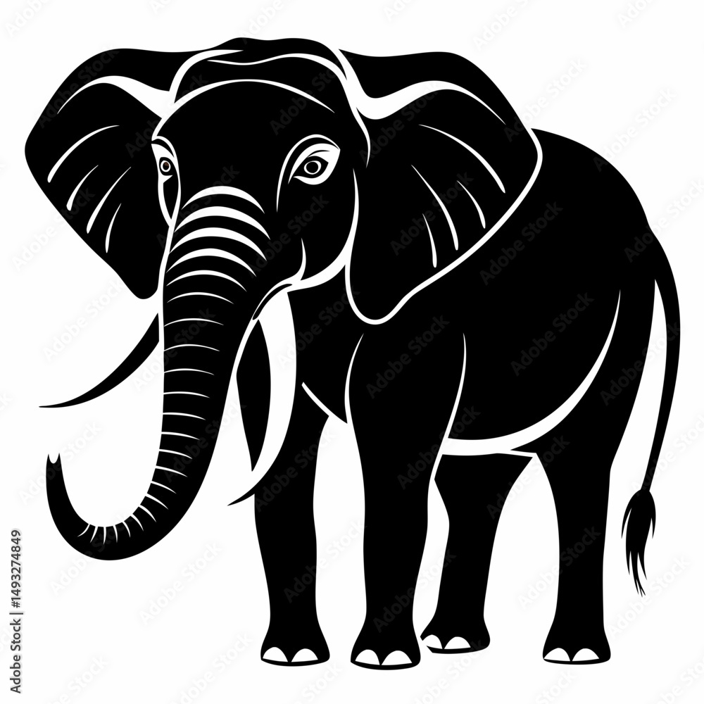 Fototapeta premium elephant vector illustration
