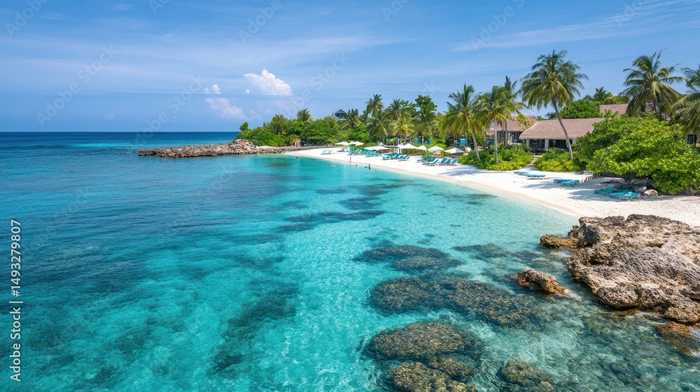 Fototapeta premium Pristine tropical beach paradise