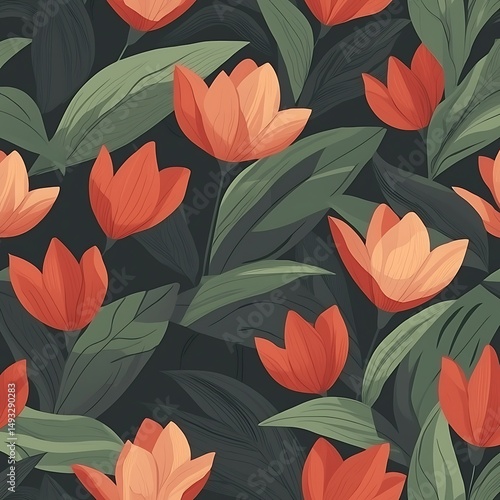 Floral seamless pattern (2)