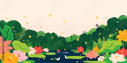 A vibrant illustration of a...