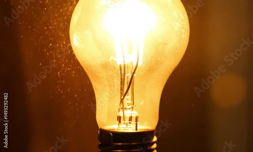 the yellow light bulb turns on