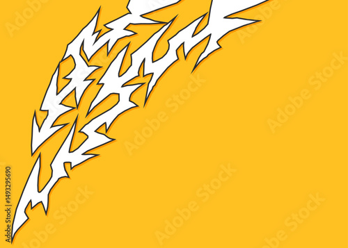 Abstract background with curved geometric tribal pattern and with some copy space area