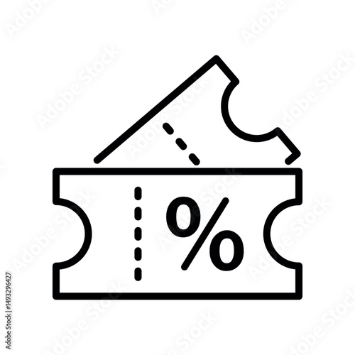 coupon sign symbol vector flat icon