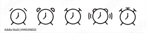 Time and Clock icons set. Clocks icon collection design, Victor illustration Eps 10.