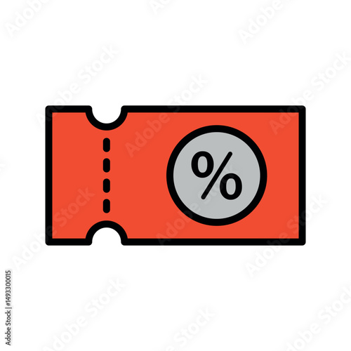 coupon sign symbol vector flat icon