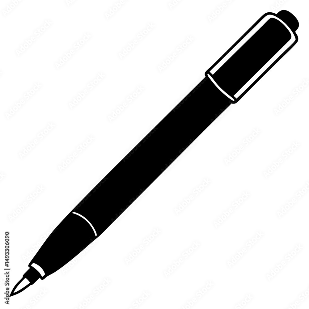 Pen Icon – Simple Vector Illustration Pen Icon – Simple Vector Illustration