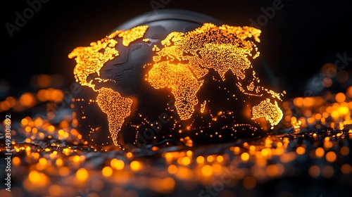Illuminated World Map