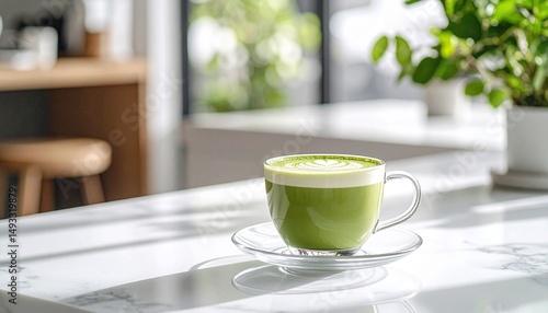 Wallpaper Mural 抹茶ラテとカフェの風景 Torontodigital.ca