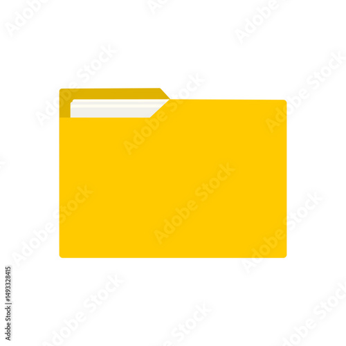 Document file flat design on white background.