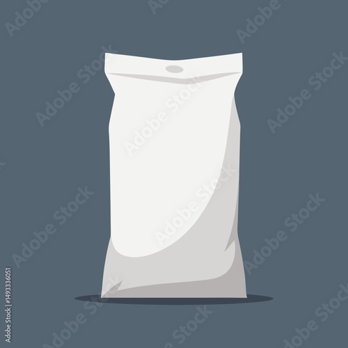 Foto Blank White Stand Up Pouch Packaging Mockup