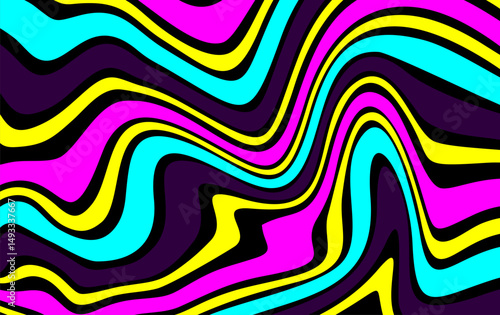 Futuristic wavy pattern design