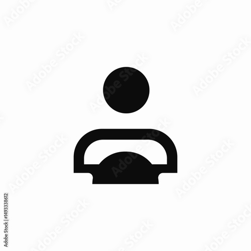 user account icon sign vector