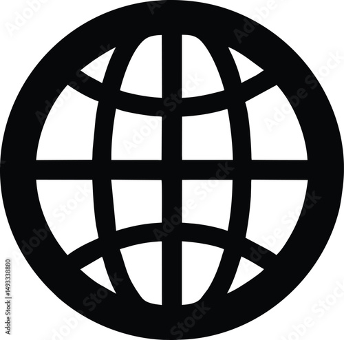Global Icon World Map Globe Internet Web