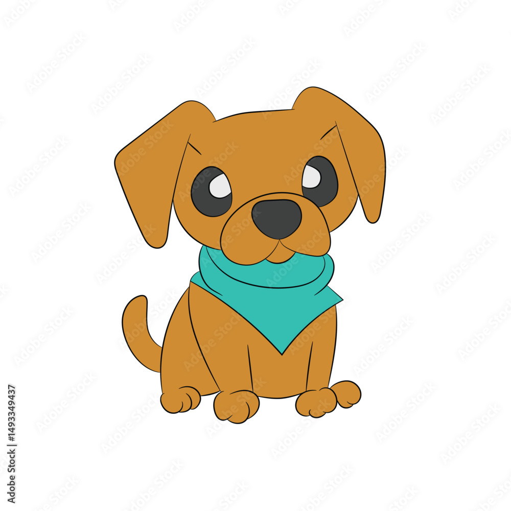 Fototapeta premium animal character homeless