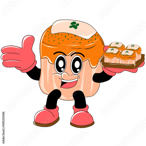 Cartoon character dimsum mentai