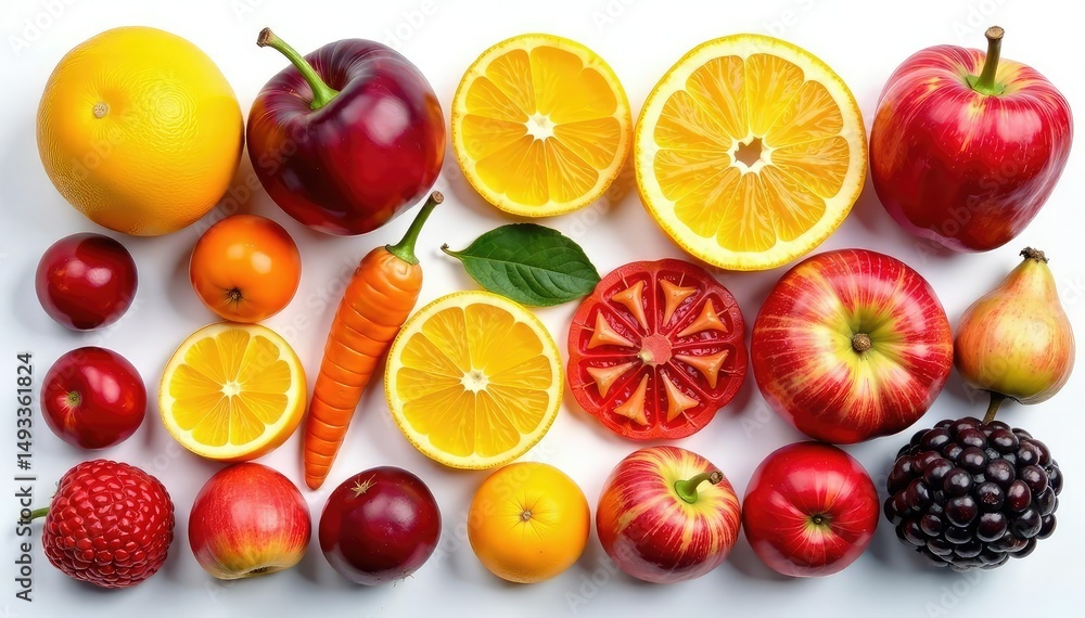 Assortment of dried fruits & vegetables on white , apricots, carrots Assortment of dried fruits & vegetables on white , apricots, carrots