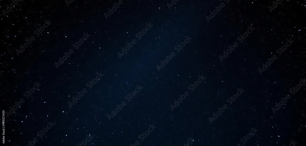 Obraz premium Vast, inky black night sky brimming with countless twinkling stars, sparkling, artwork