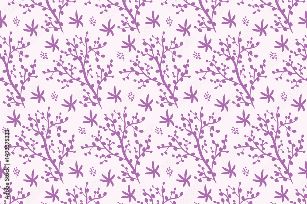 seamless pattern with tree and leaf flowers. plant blossom abstract background illustration seamless pattern with tree and leaf flowers. plant blossom abstract background illustration