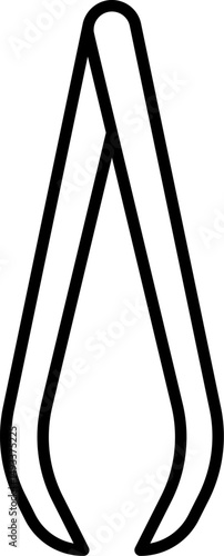 tweezers illustration on a white background         