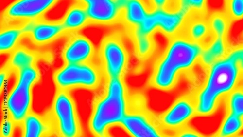 Abstract infrared background animation. Thermal vision image effect