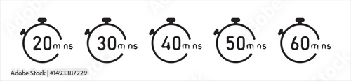  Time and Clock icons set. Clocks icon collection design. clock icon symbol, Victor illustration Eps 10.