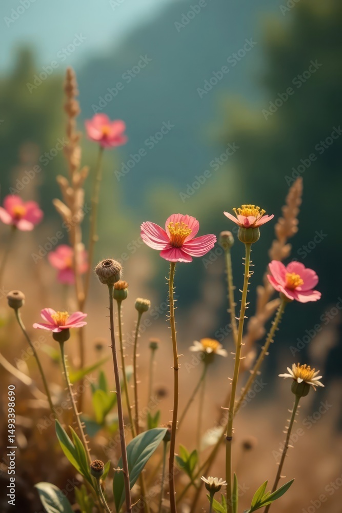 Rustic wildflowers, dried grasses, soft focus, nature, brown Rustic wildflowers, dried grasses, soft focus, nature, brown
