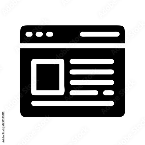 setting website silhouette on transparent background for web and graphic design