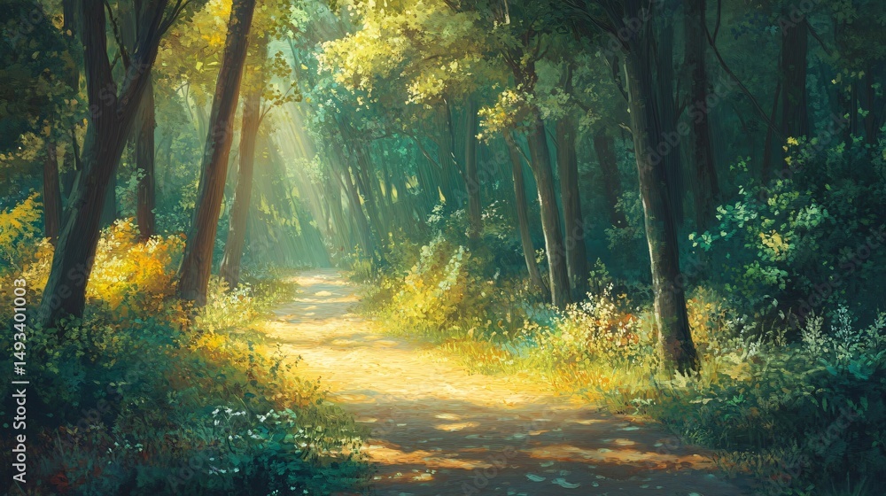 Fototapeta premium morning in the forest