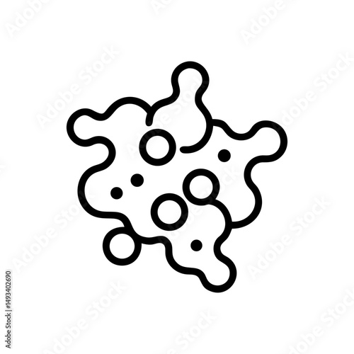 cluster of cells on transparent background for web and graphic design