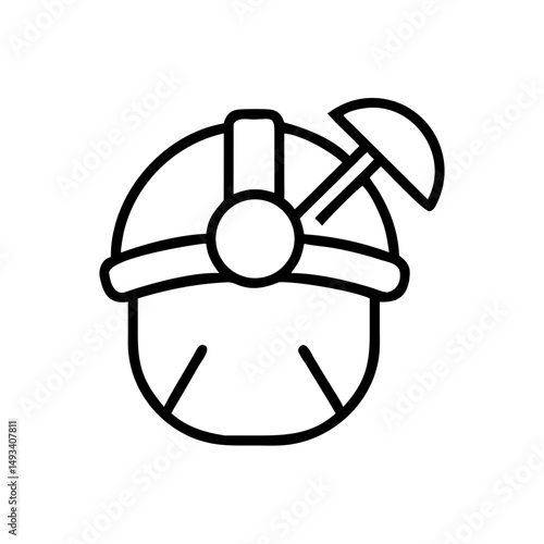 Mining helmet crypto miner on transparent background for web and graphic design