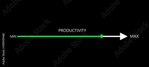 Productivity and efficiency concept. Vector Illustration.