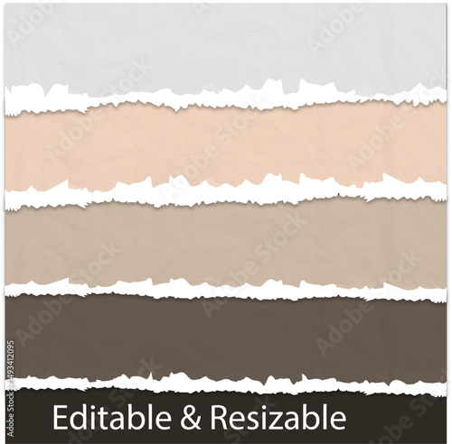 Torn paper,  vector illustration 